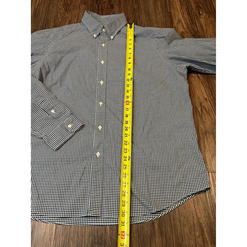Polo Ralph Lauren Mens XL Gingham Button Down Shirt Navy Blue White Pink Pony